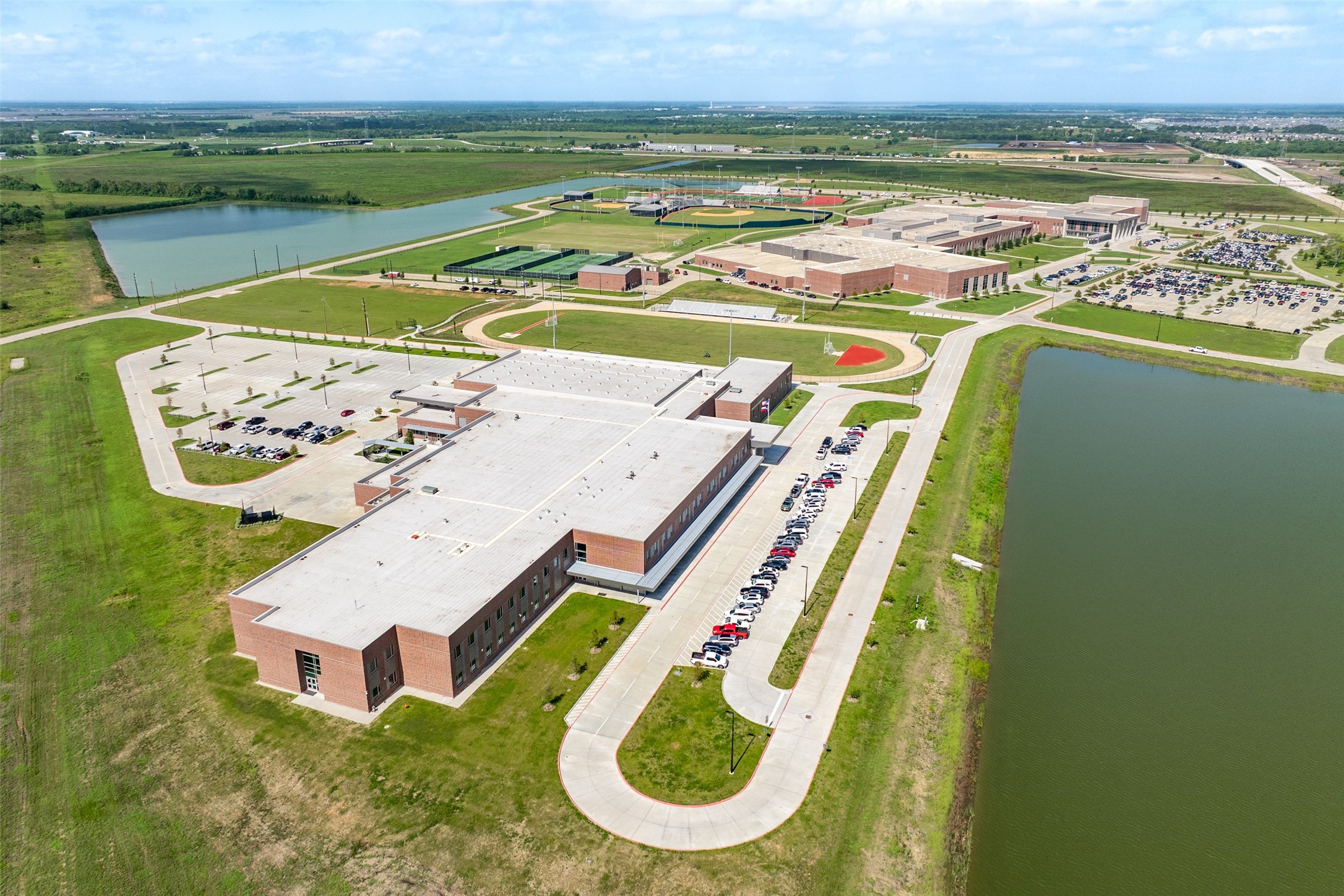 4946 Hitchings Court Rosharon, TX 77583 - Photo 45 of 49 aerial of the Iowa Colony Middle school