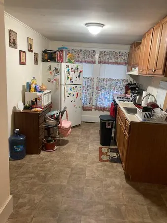 a room with a storage and utility