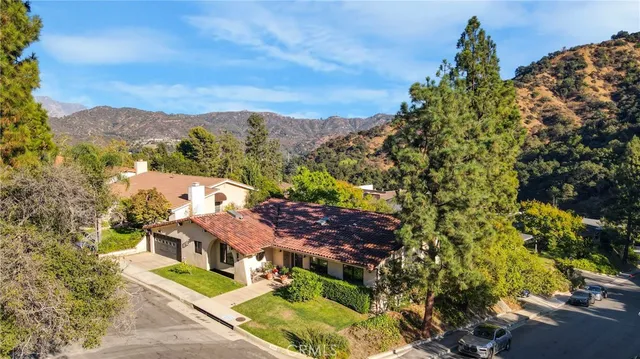 a view of a city with a building in the background
