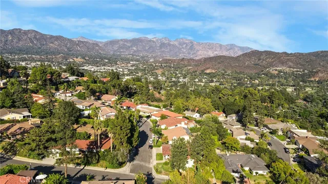 a view of city and mountain