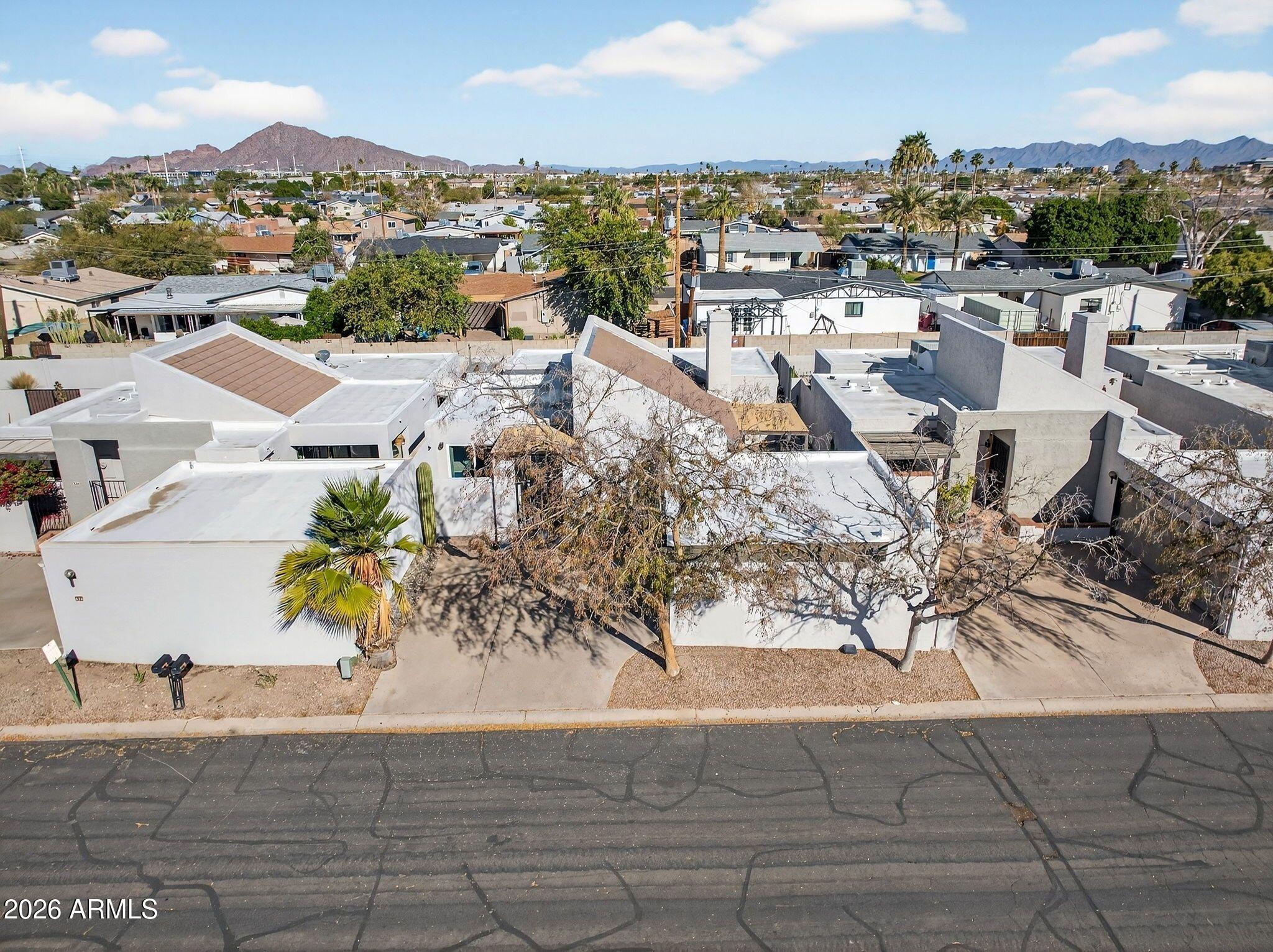 330 East Embassy Street Tempe, AZ 85288 - Photo 47 of 68 an aerial view of residential houses with outdoor space