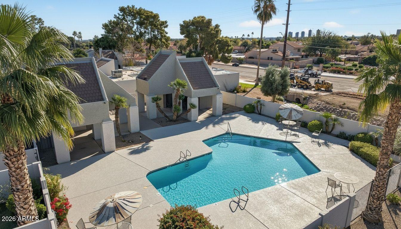 330 East Embassy Street Tempe, AZ 85288 - Photo 61 of 68 a view of a swimming pool with a patio