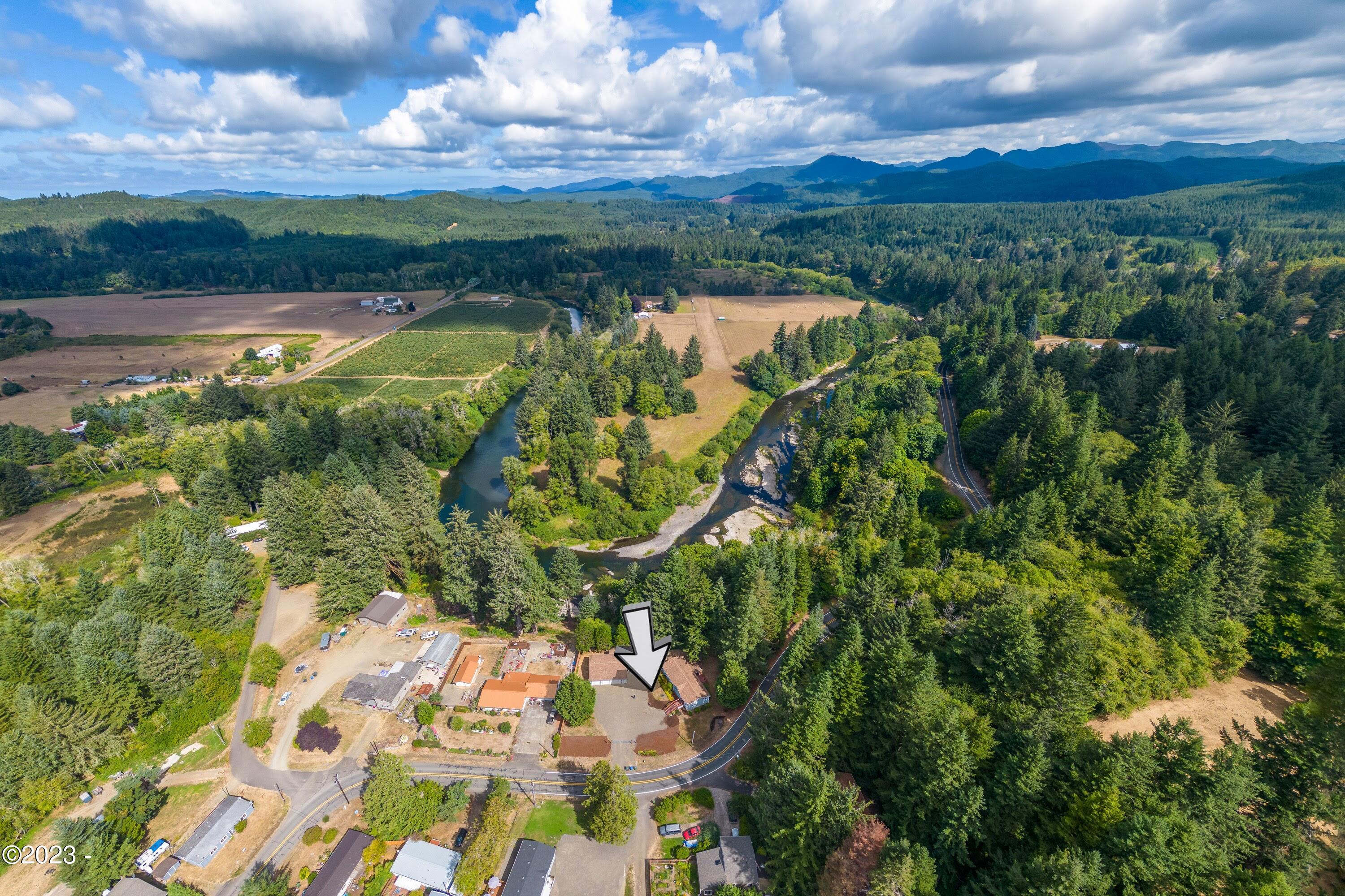 320 Old River Road Northeast Siletz, OR 97380 - Photo 6 of 45 Aerial View of Property