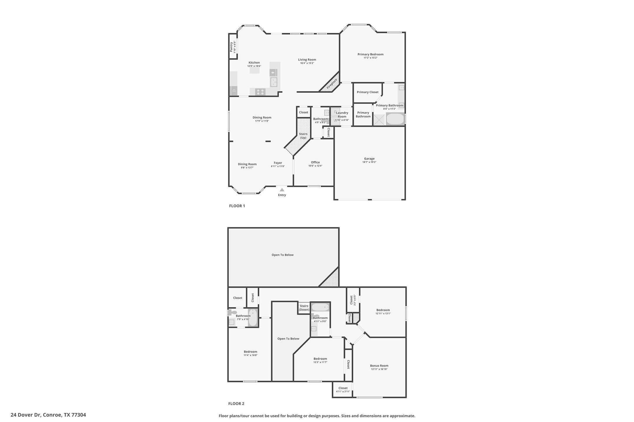 24 Dover Drive Conroe, TX 77304 - Photo 39 of 39 Floor Plan