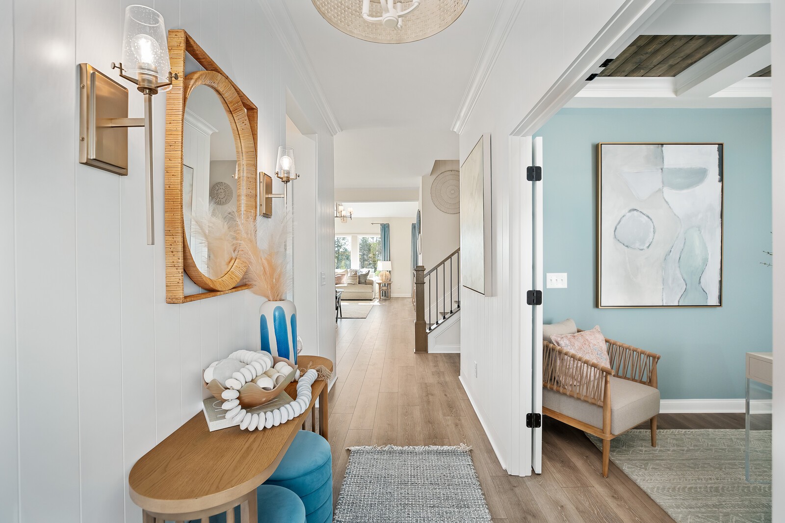 7689 Hatcher Heights Drive Fairview, TN 37062 - Photo 7 of 47 a living room with furniture and a wooden floor