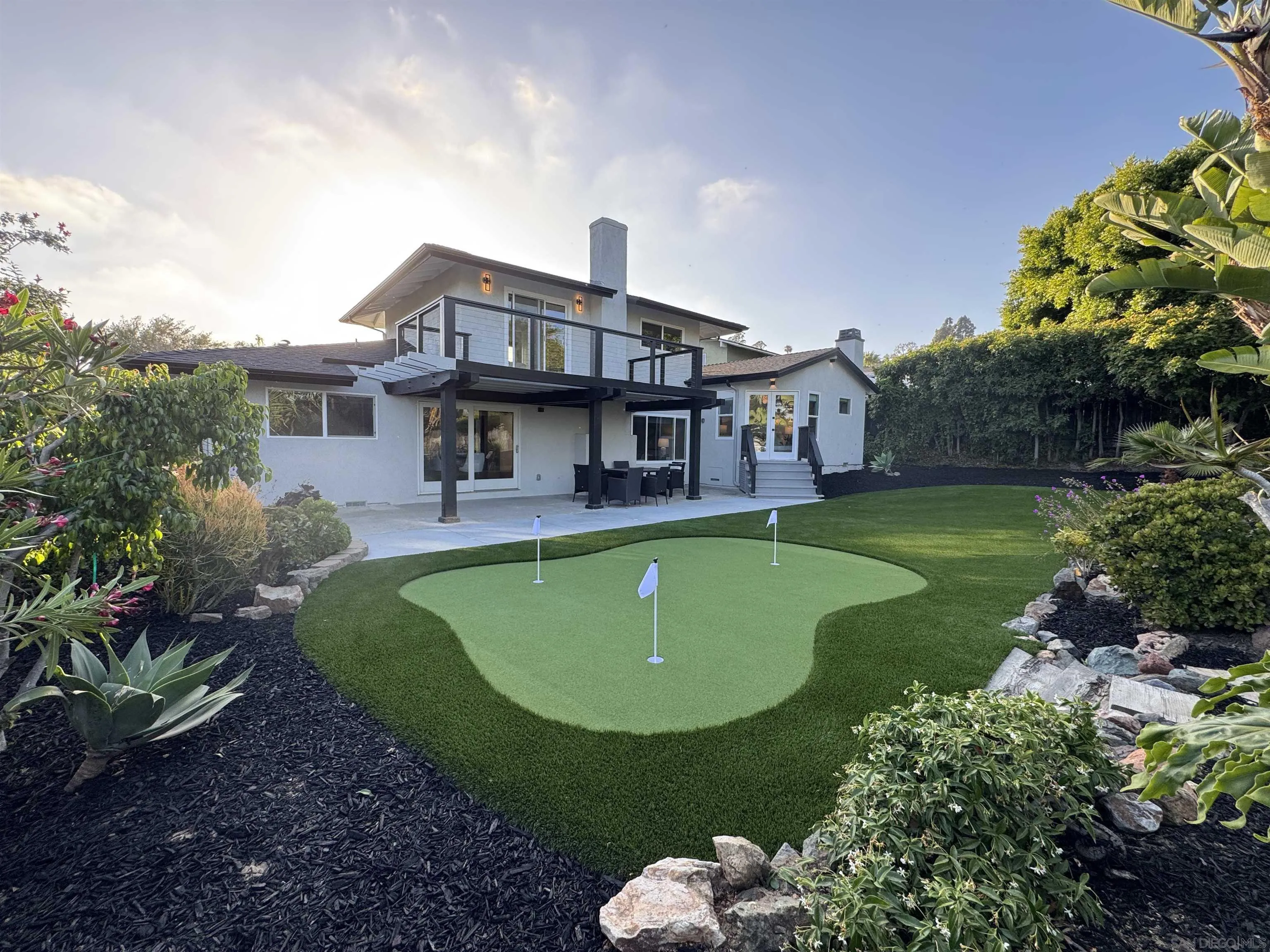 2026 Estero Street Oceanside, CA 92054 - Photo 59 of 72 a view of a house with a swimming pool and a yard