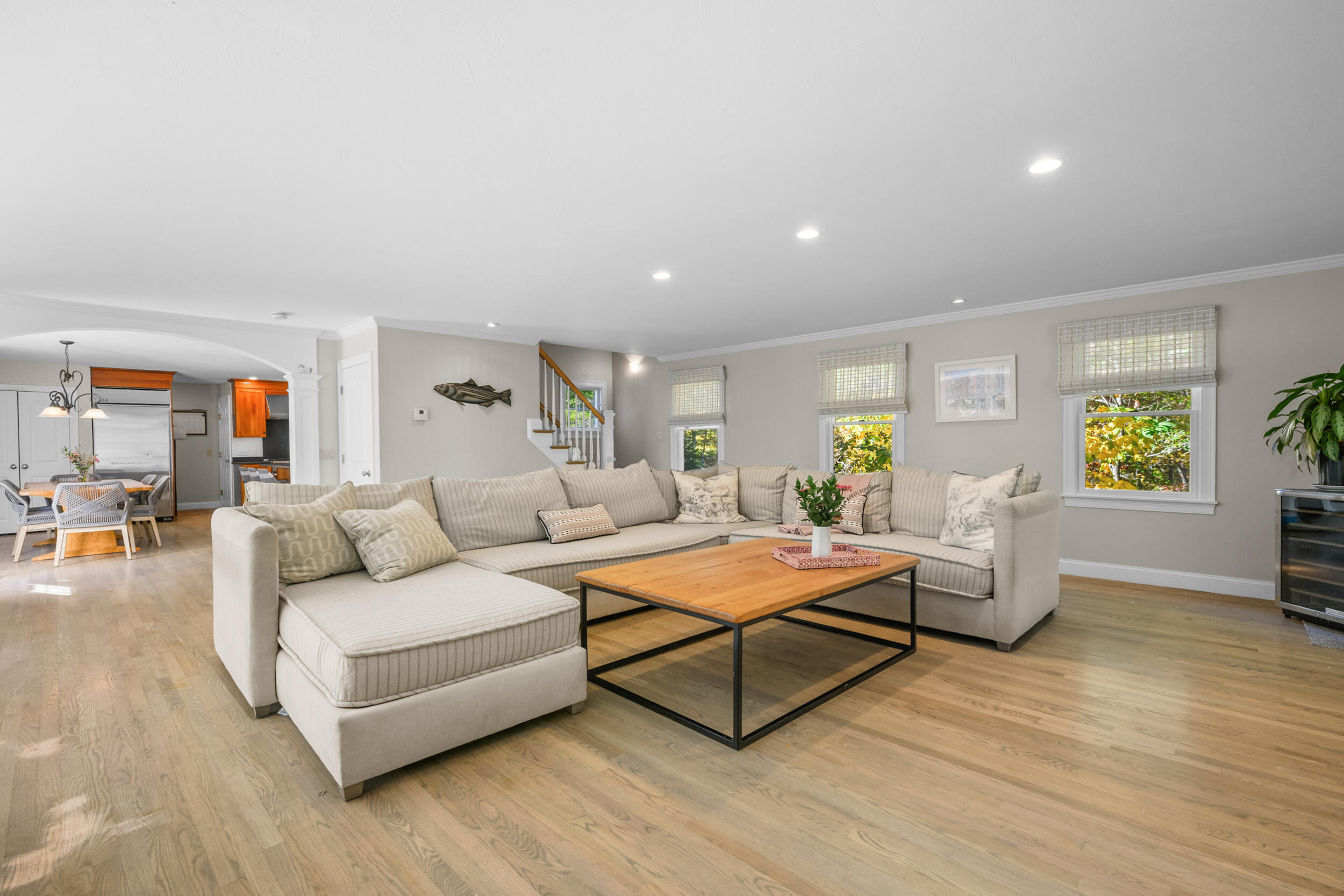 250 The Plains Road West Barnstable, MA 02668 - Photo 4 of 44 a living room with furniture and a wooden floor