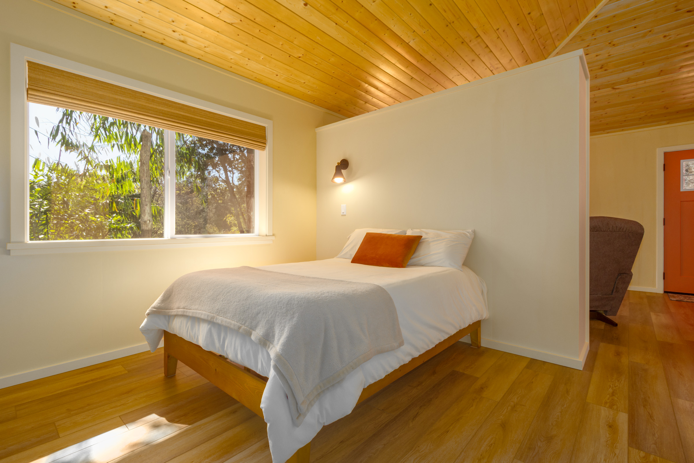 99-1845 Pukeawe Circle Volcano, HI 96785 - Photo 11 of 26 a bedroom with a bed and wooden floor