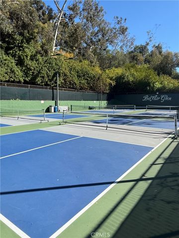an outdoor space with seating