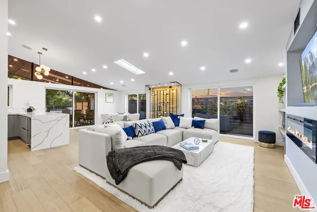 a kitchen with lots of counter top space