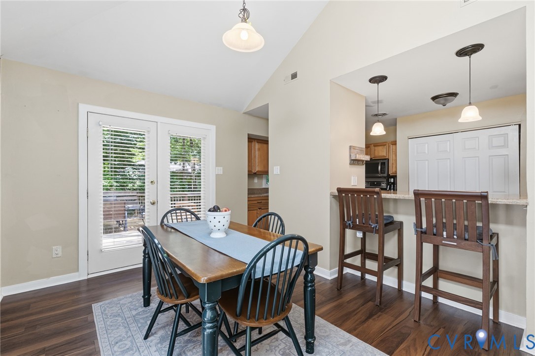 5613 Woods Walk Road Midlothian, VA 23112 - Photo 6 of 28 Dining area opens to the living room and kitchen.