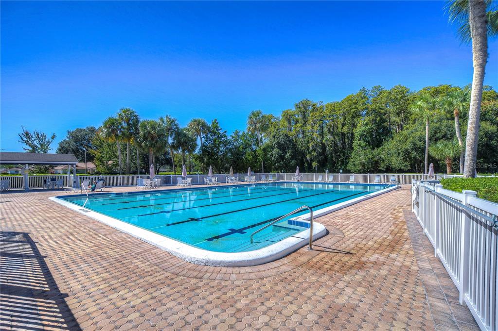 9344 Links Lane, Unit 9344 New Port Richey, FL 34655 - Photo 23 of 40 a view of a swimming pool with a yard