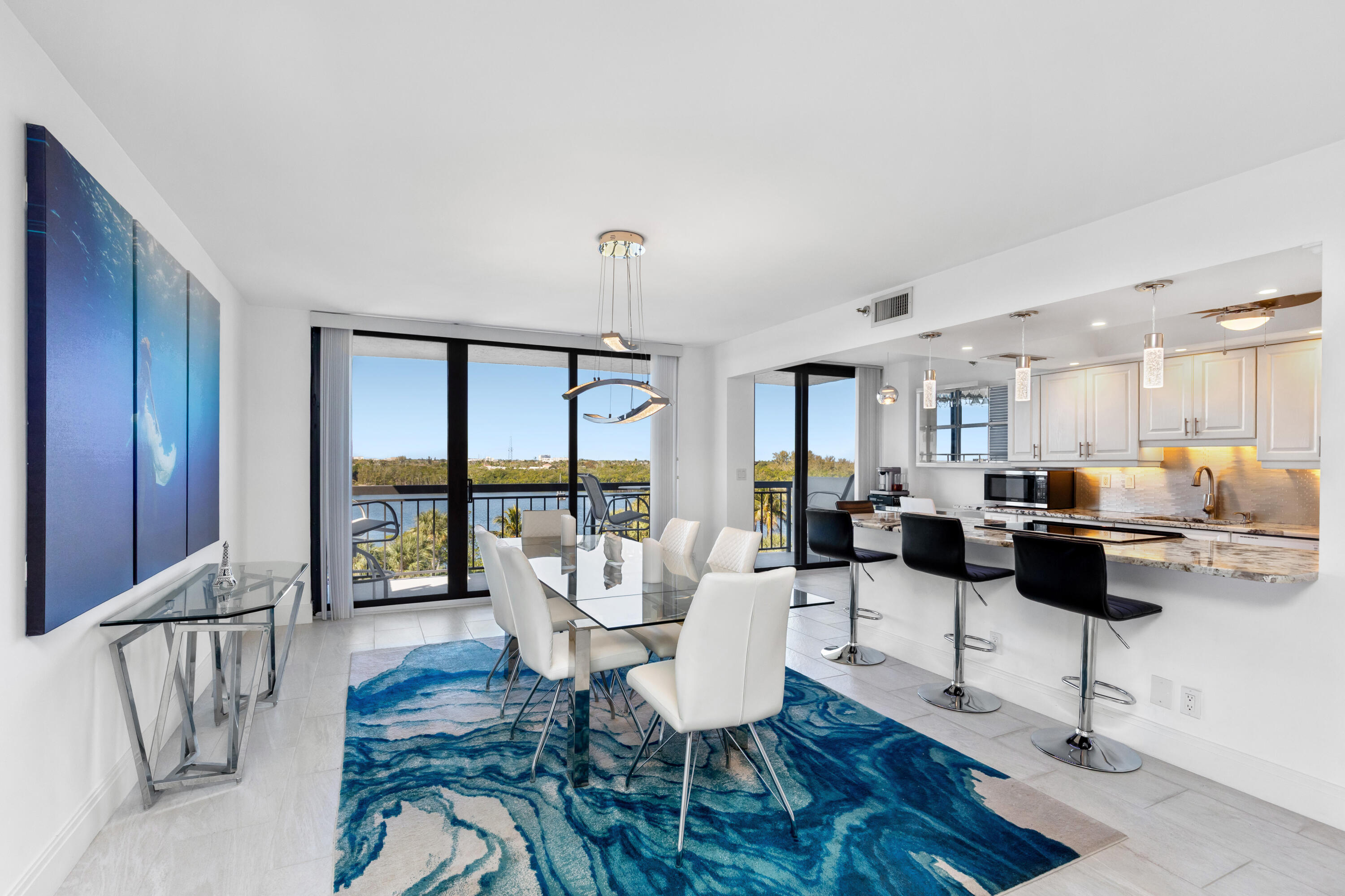 2003 North Ocean Boulevard, Unit 605 Boca Raton, FL 33431 - Photo 5 of 24 Dining Rm View