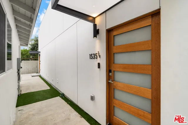 a view of front door