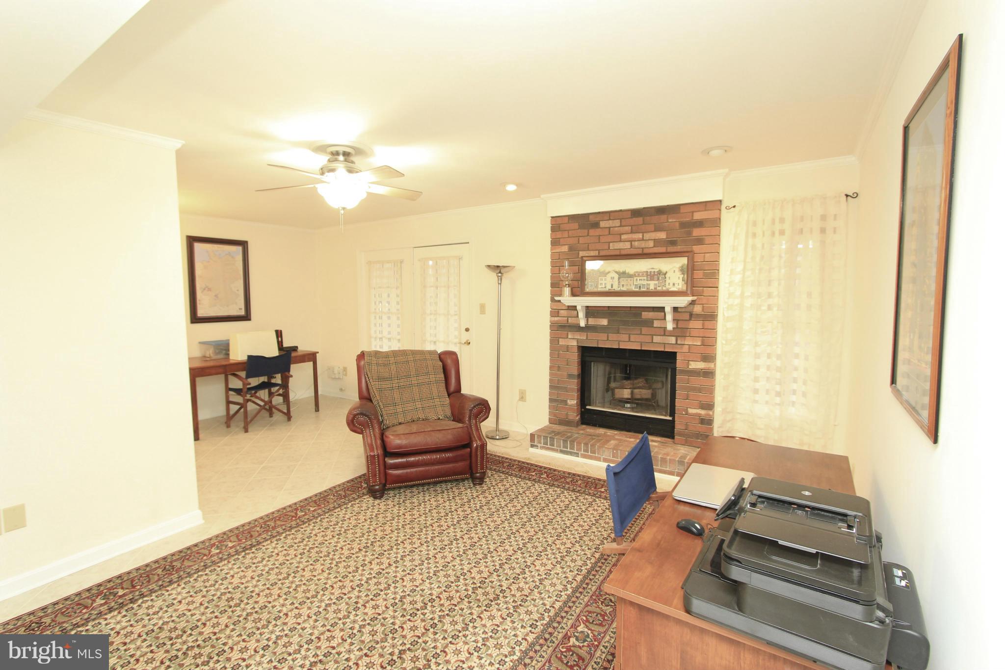 3817 Inverness Road Fairfax, VA 22033 - Photo 19 of 30 Lower Level Family Room w/Wood-burning Fireplace.