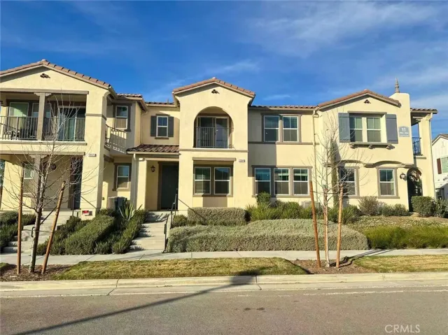 a front view of a house