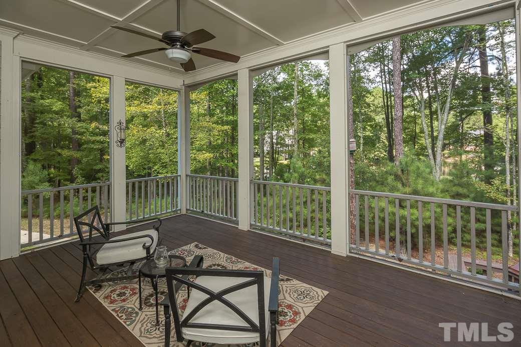 4901 Grilse Way Raleigh, NC 27613 - Photo 17 of 19 Perfect for morning coffee with a view of the pond.