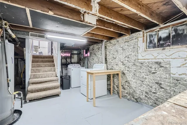 a view of storage and utility room