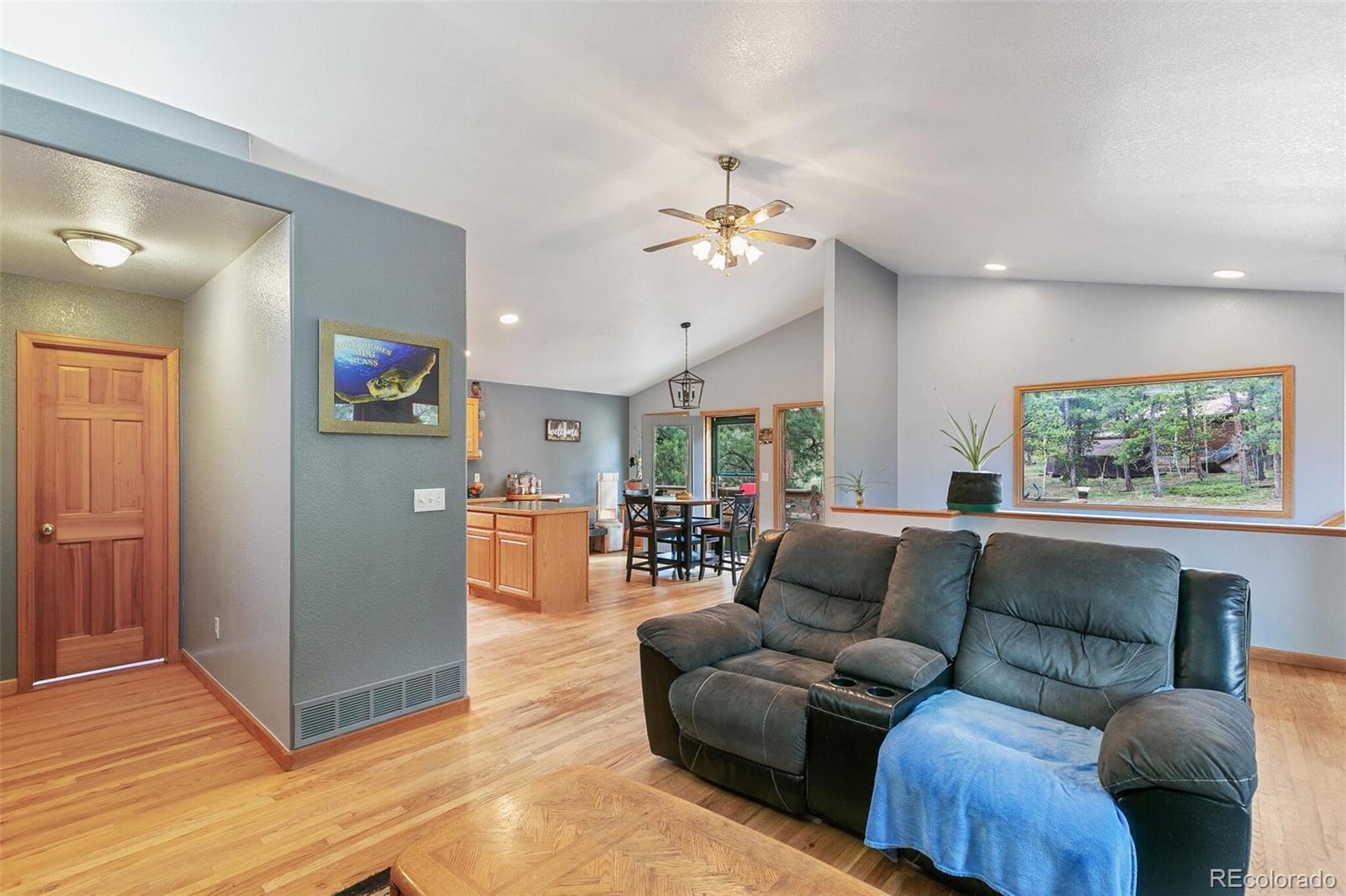 30 Bristlecone Circle Bailey, CO 80421 - Photo 7 of 35 a living room with furniture and wooden floor
