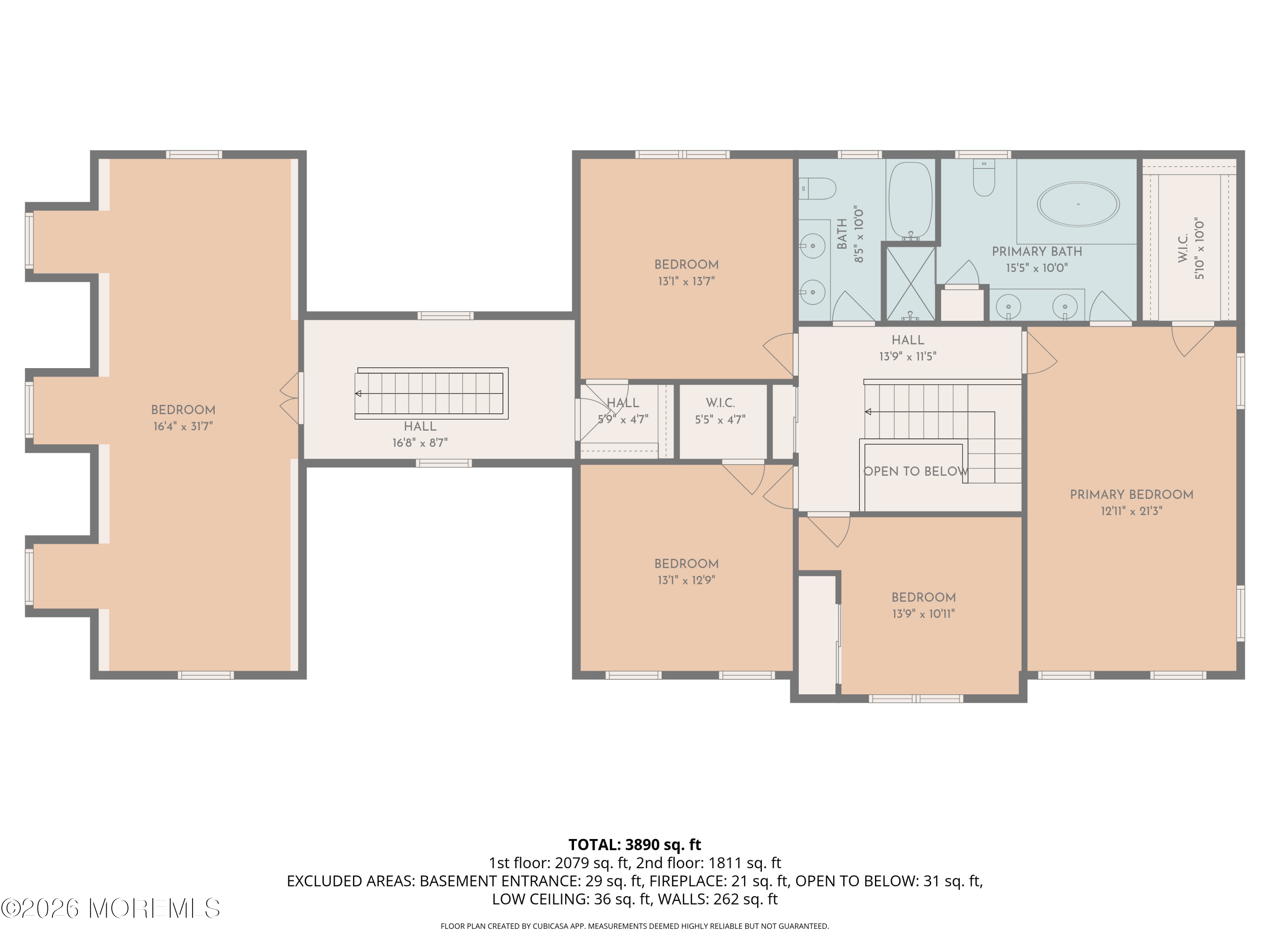 69 Five Points Road Freehold, NJ 07728 - Photo 97 of 98 2n Floor - Floor Plan