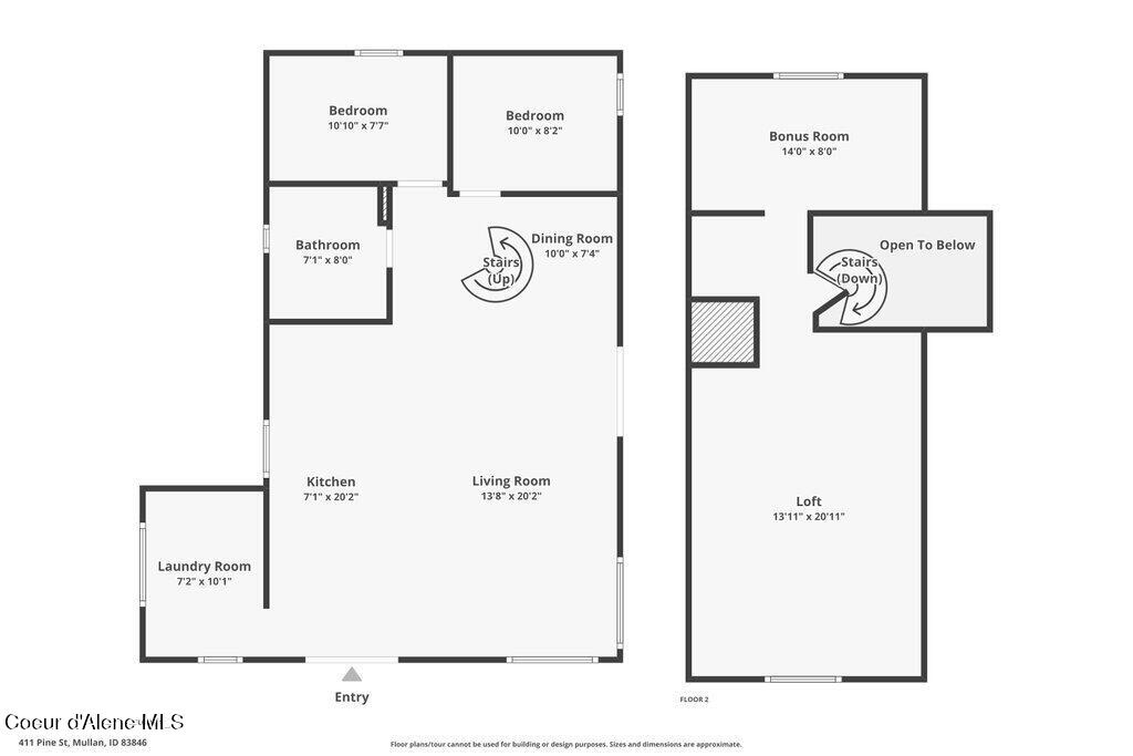 411 Pine Street Mullan, ID 83846 - Photo 33 of 33 Floor Plan