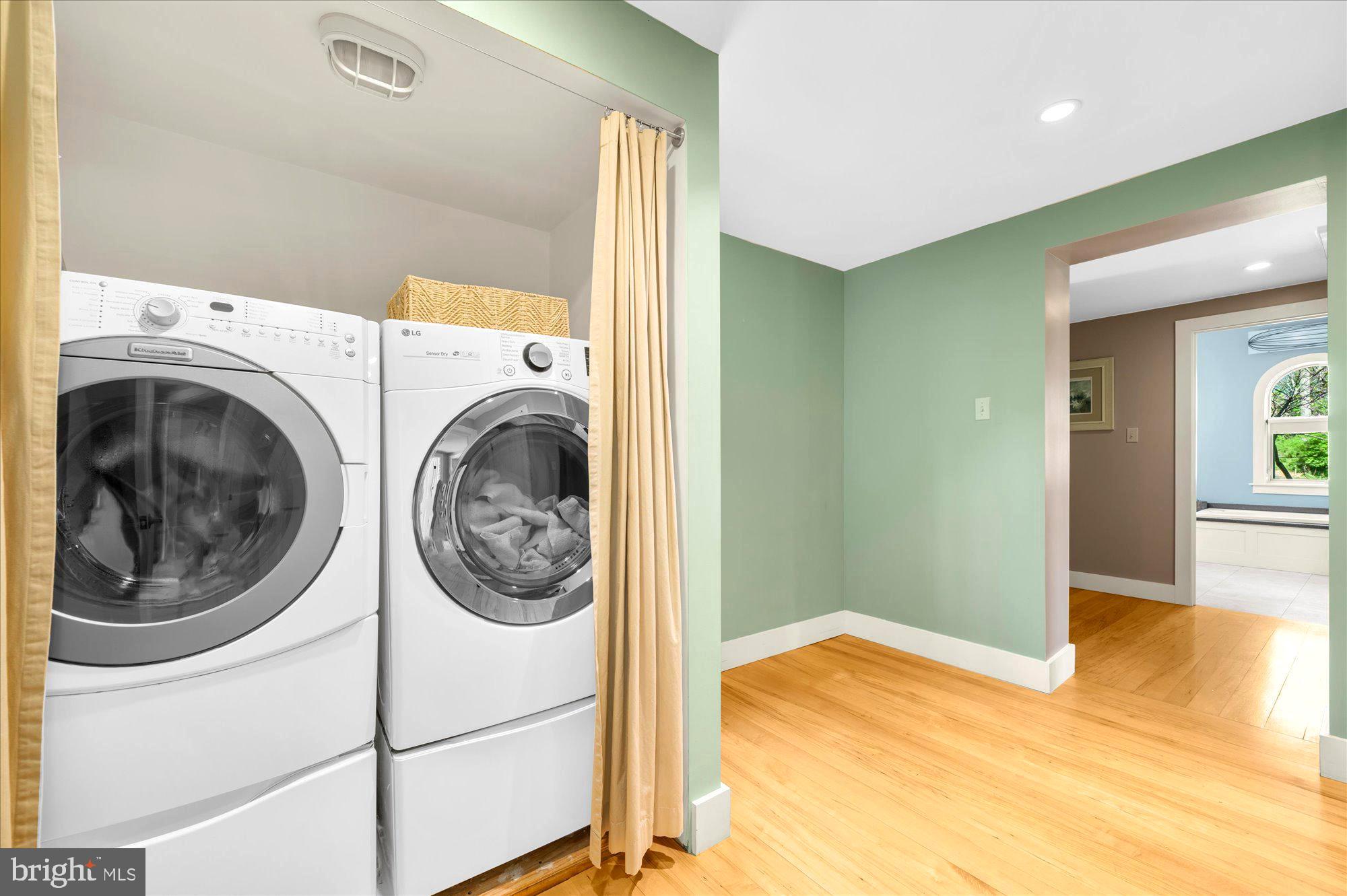 63 Hampshire Road Sinking Spring, PA 19608 - Photo 25 of 86 a view of a hallway with washer and dryer
