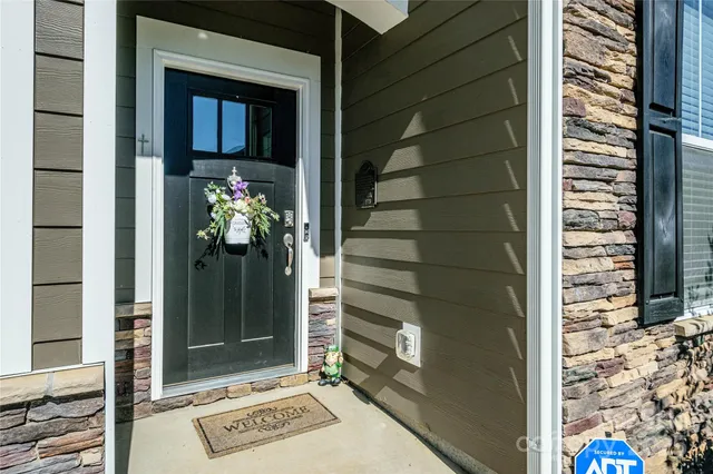 a view of entrance door of the house