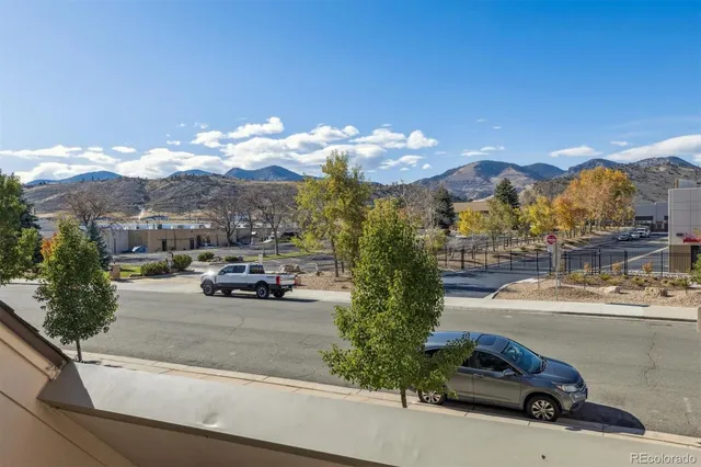 a view of a room with sky view