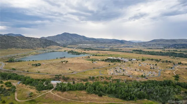 a view of an ocean and mountain