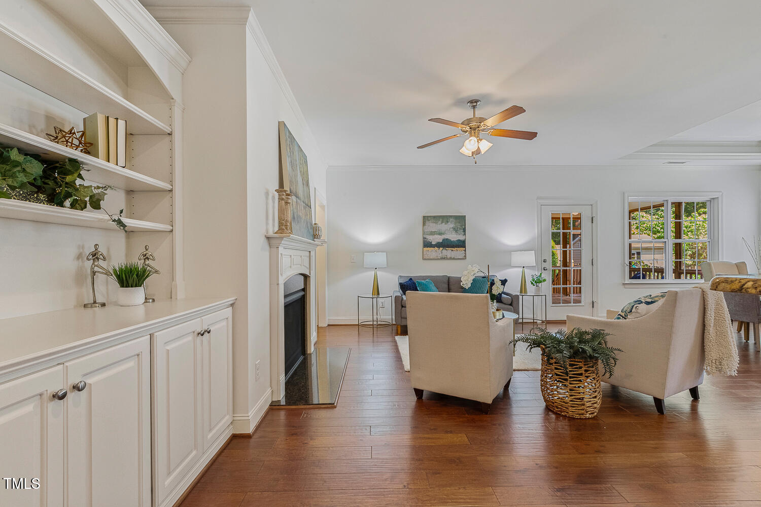 1313 Barnford Mill Road Wake Forest, NC 27587 - Photo 15 of 49 a living room with furniture and a fireplace