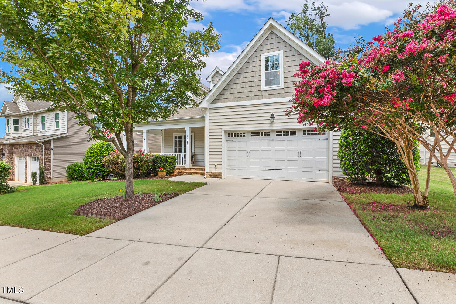 1313 Barnford Mill Road Wake Forest, NC 27587 - Photo 3 of 49 a view of backyard of the house and garden