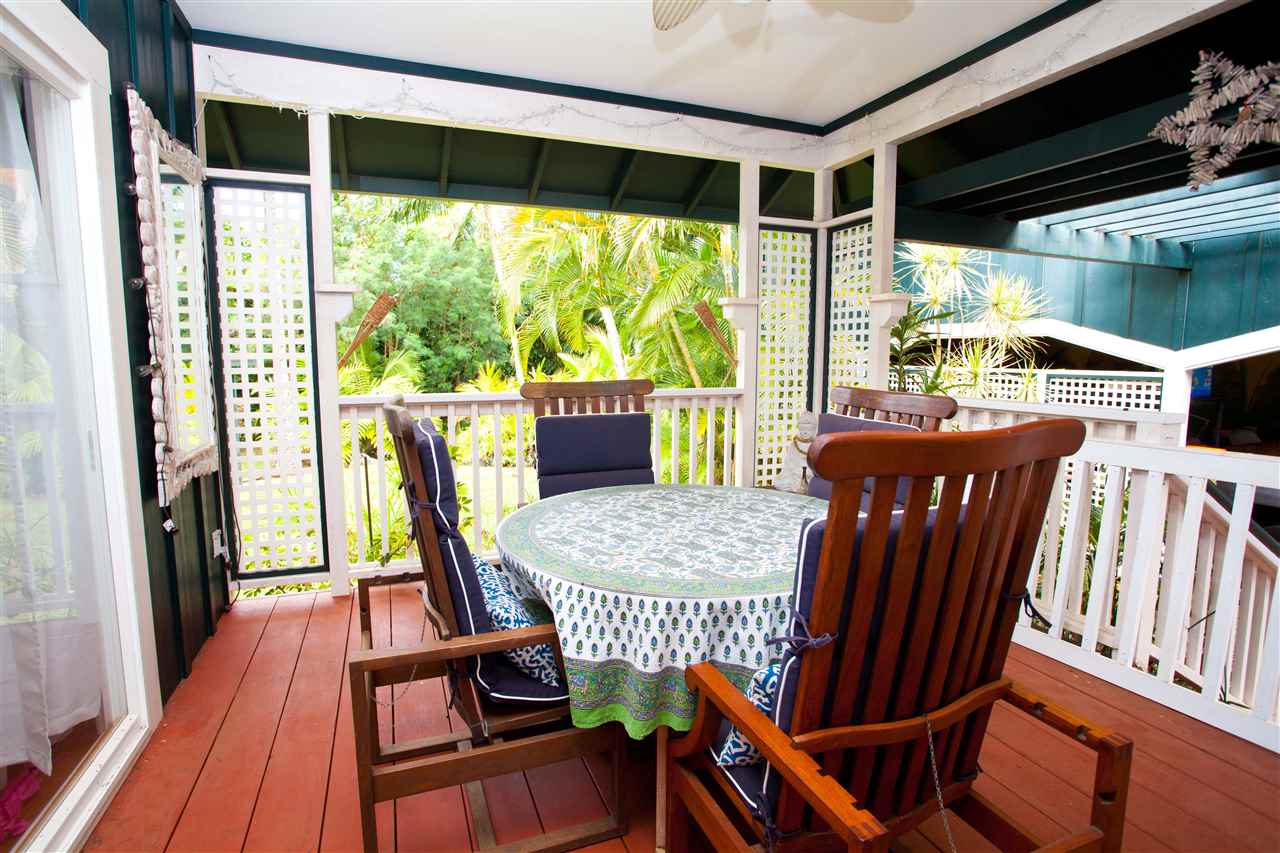 160 Nahele Road Haiku, HI 96708 - Photo 25 of 30 a view of a dining room with furniture window and wooden floor
