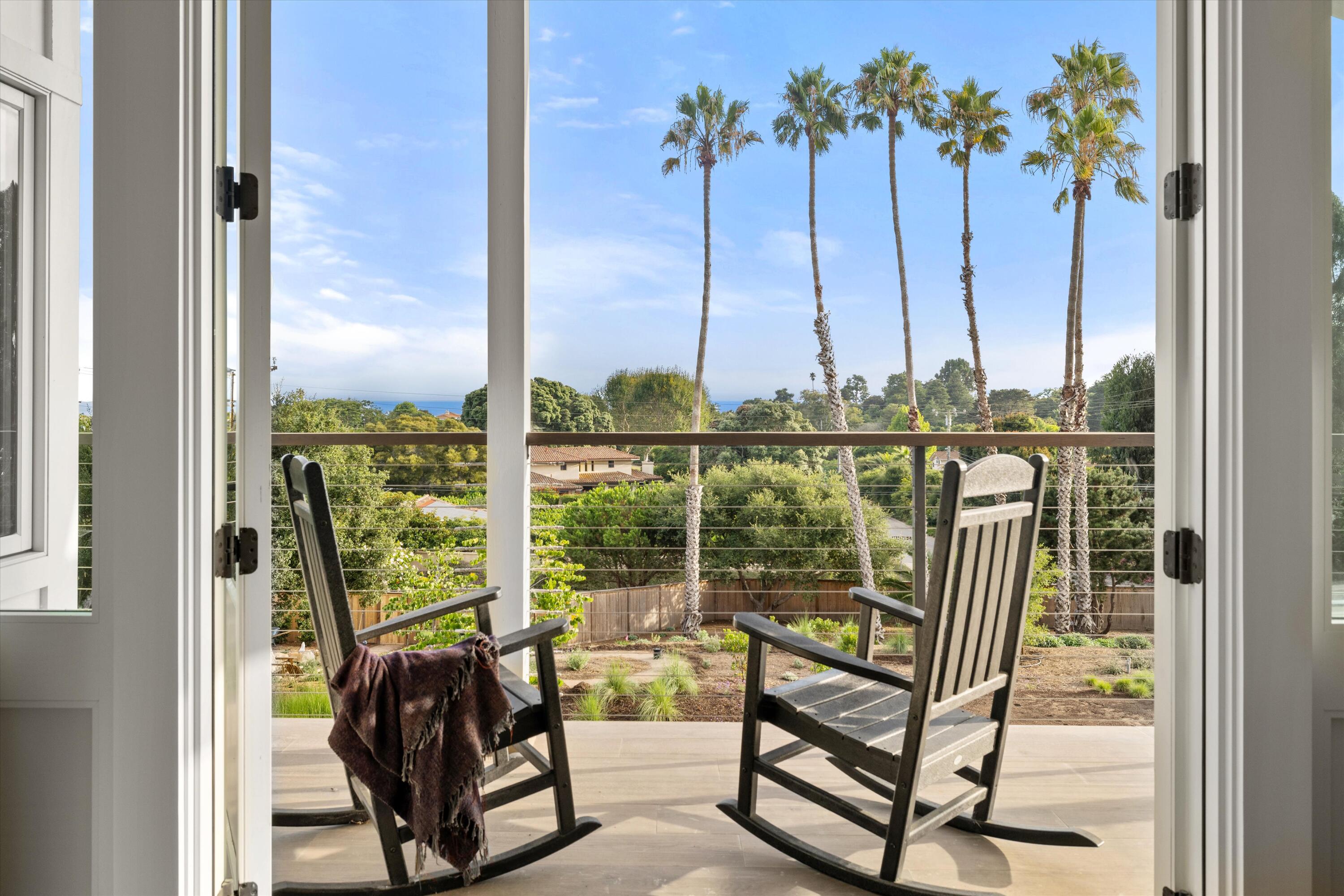 7 Yankee Farm Road Santa Barbara, CA 93109 - Photo 14 of 33 a view of a balcony with chairs