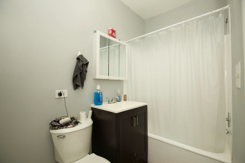 4511 Malden Street, Unit 3B Chicago, IL 60640 - Photo 12 of 20 a bathroom with a sink toilet and vanity