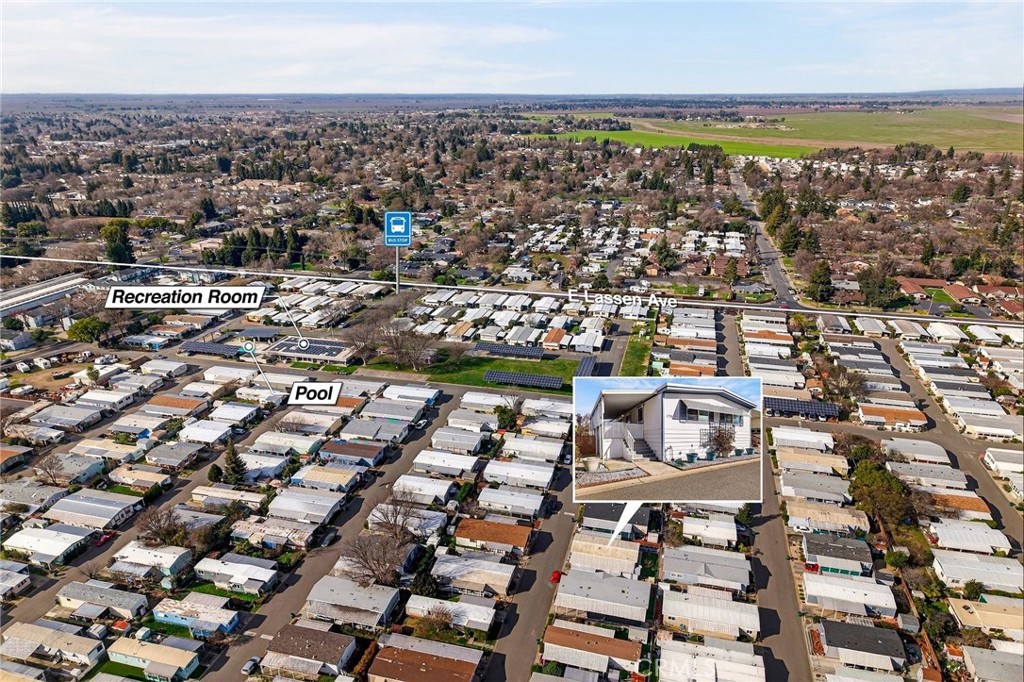 701 East Lassen Avenue, Unit 173 Chico, CA 95973 - Photo 47 of 49 an aerial view of a city with lots of residential buildings