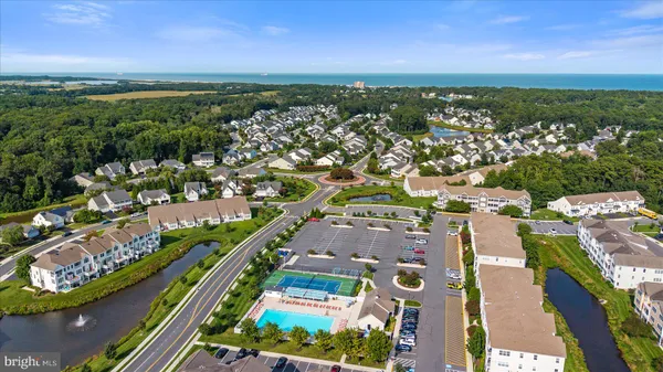 a view of a city with an ocean