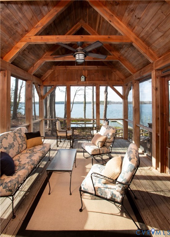 877 Twiggs Ferry Road Hartfield, VA 23071 - Photo 18 of 34 a patio with patio lots of furniture and outdoor seating