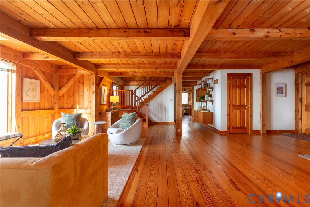 877 Twiggs Ferry Road Hartfield, VA 23071 - Photo 9 of 34 a view of a room with wooden floor
