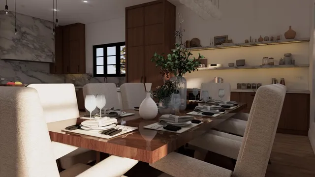 a view of a workspace with furniture