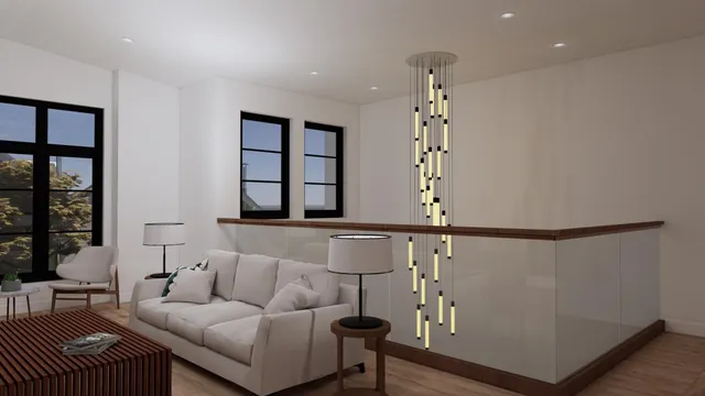 a living room with furniture and window