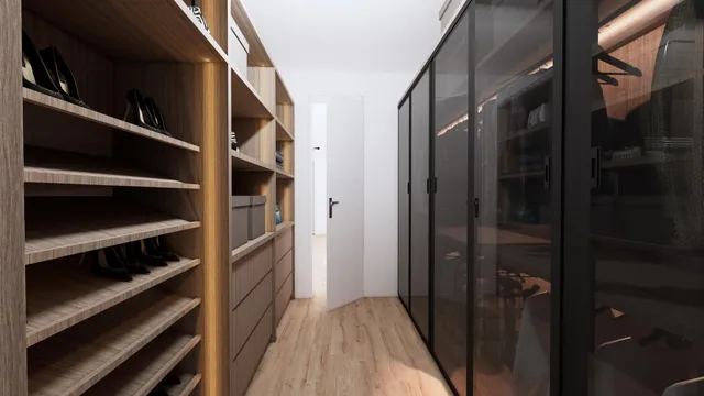 a view of walk in closet