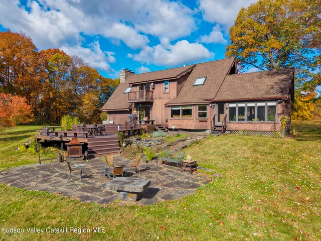 a backyard of a house