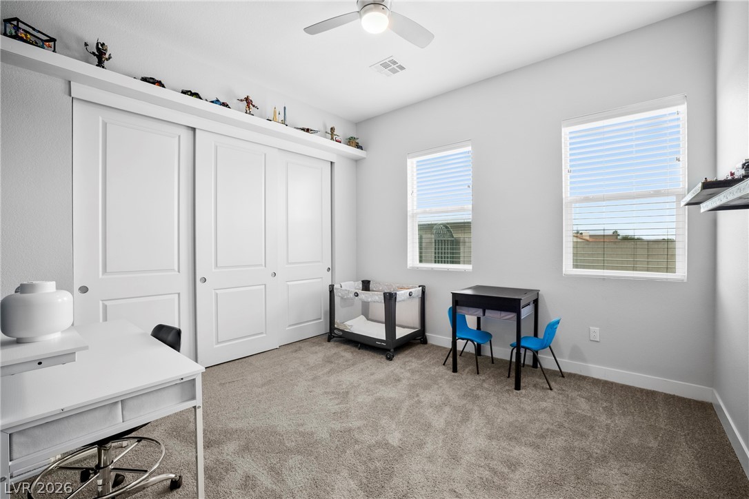 432 North Racetrack Road Henderson, NV 89015 - Photo 11 of 45 Office space featuring light colored carpet and ceiling fan