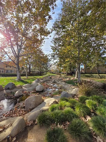 a view of a lake with outdoor space