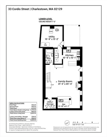 $2,595,000 | 33 Cordis Street, Boston, MA 02129