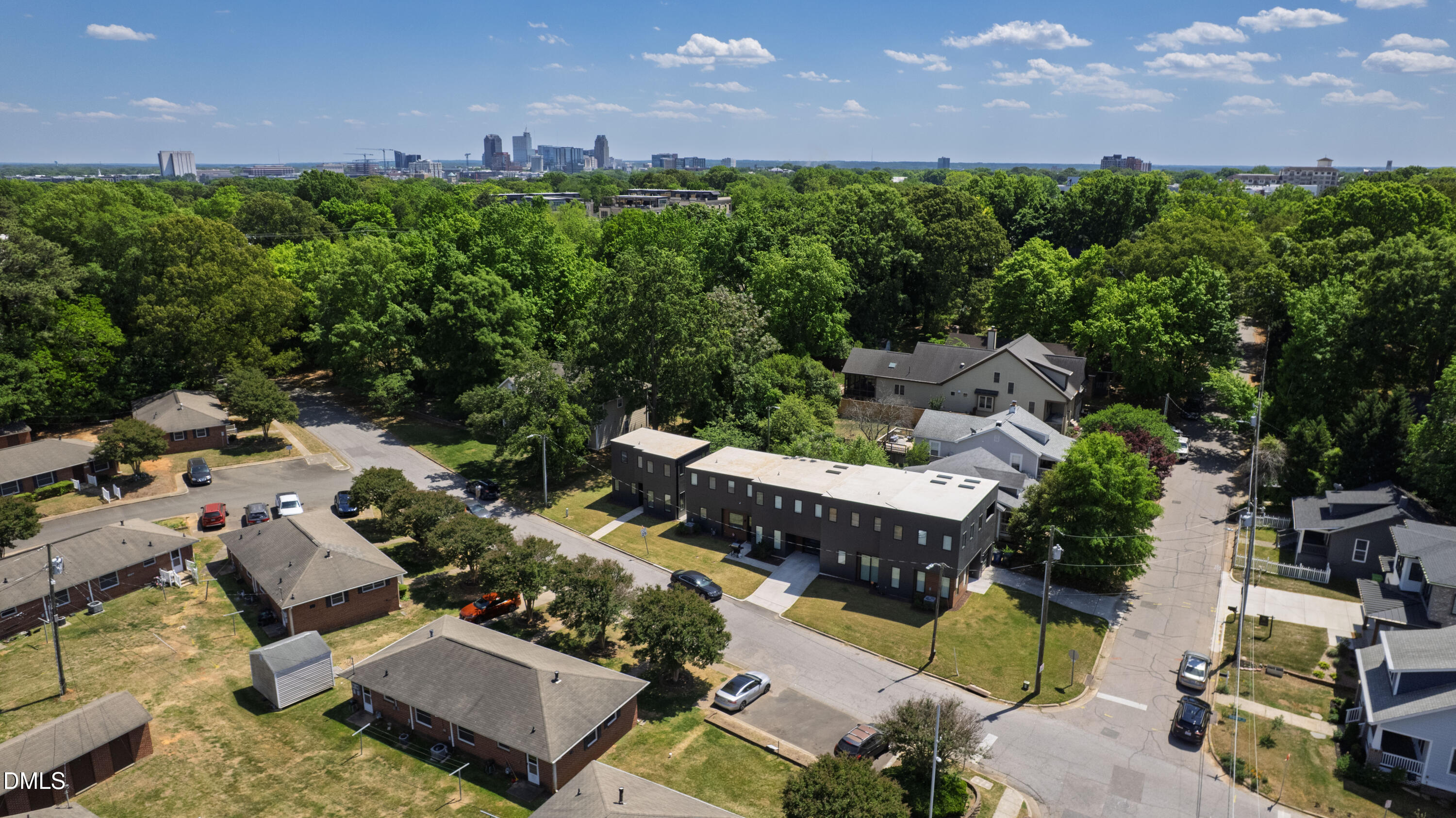 2159 Mayview Road, Unit B Raleigh, NC 27607 - Photo 43 of 50 an aerial view of a house with a yard