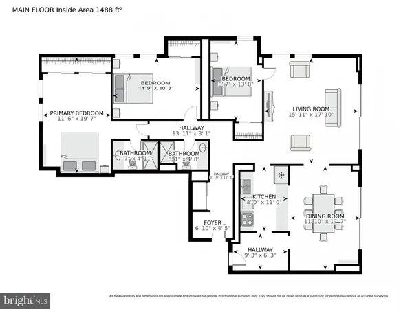 $7,000 | 1280 21st Street Northwest, Unit 907, Washington, DC 20036