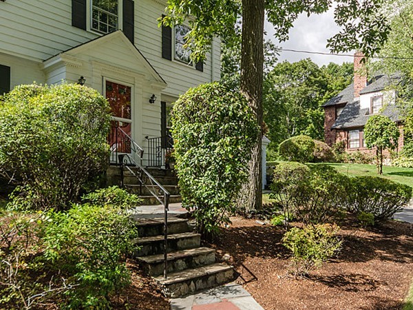 25 Wauwinet Road Newton, MA 02465 - Photo 2 of 25 a front view of a house with a yard