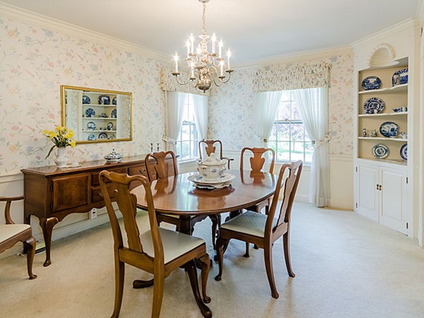 25 Wauwinet Road Newton, MA 02465 - Photo 3 of 25 a view of a dining room with furniture and chandelier