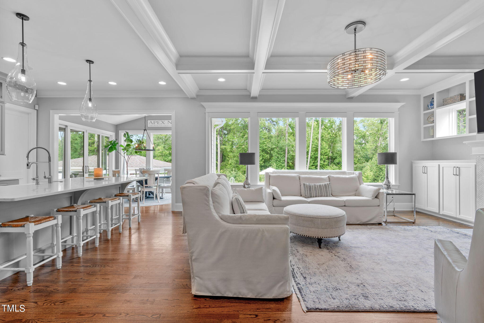 3130 Mantle Ridge Drive Apex, NC 27502 - Photo 11 of 81 a living room with furniture and a large window